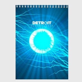 Скетчбук с принтом Detroit Вecome Human в Ухте, 100% бумага
 | 48 листов, плотность листов — 100 г/м2, плотность картонной обложки — 250 г/м2. Листы скреплены сверху удобной пружинной спиралью | 3d | cтать человеком | detroit city | detroit: вecome human | игра | интерактивная | квест | кинематограф | приключения | франция