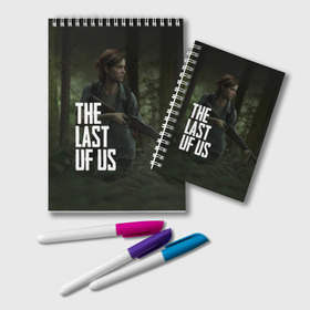 Блокнот с принтом THE LAST OF US в Ухте, 100% бумага | 48 листов, плотность листов — 60 г/м2, плотность картонной обложки — 250 г/м2. Листы скреплены удобной пружинной спиралью. Цвет линий — светло-серый
 | gamer | player | stels | the last of us | the last of us part 2 | бегун | джоэл | каннибалы | охотники | сталкер | топляк | цикады | щелкун | элли