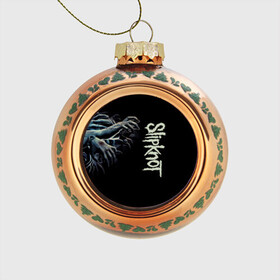 Стеклянный ёлочный шар с принтом Slipknot. в Ухте, Стекло | Диаметр: 80 мм | Тематика изображения на принте: 3d | slipknot | металл | музыка | надпись | ню метал группа | рок | руки | слипкнот | текстура