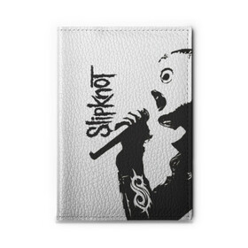 Обложка для автодокументов с принтом Slipknot. в Ухте, натуральная кожа |  размер 19,9*13 см; внутри 4 больших “конверта” для документов и один маленький отдел — туда идеально встанут права | Тематика изображения на принте: 3d | slipknot | гранж | металл | музыка | надпись | ню метал группа | рок | слипкнот