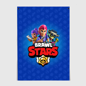 Постер с принтом BRAWL STARS в Ухте, 100% бумага
 | бумага, плотность 150 мг. Матовая, но за счет высокого коэффициента гладкости имеет небольшой блеск и дает на свету блики, но в отличии от глянцевой бумаги не покрыта лаком | brawl | bull | colt | crow | el primo | game | games | leon | moba | online | penny | poco | shelly | spike | star | stars | wanted | брав | бравл | браво | звезда | звезды | игра | игры | лого | моба | онлайн | старс