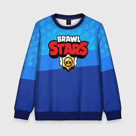 Детский свитшот 3D с принтом BRAWL STARS в Ухте, 100% полиэстер | свободная посадка, прямой крой, мягкая тканевая резинка на рукавах и понизу свитшота | brawl | bull | colt | crow | el primo | game | games | leon | moba | online | penny | poco | shelly | spike | star | stars | wanted | брав | бравл | браво | звезда | звезды | игра | игры | лого | моба | онлайн | старс