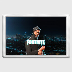 Магнит 45*70 с принтом Fortnite The Reaper в Ухте, Пластик | Размер: 78*52 мм; Размер печати: 70*45 | Тематика изображения на принте: 2019 | armor | armour | cybersport | esport | fortnite | game | john wick | llama | logo | броня | джон уик | игра | киберспорт | лама | симулятор строительства | строительство | фортнайт | черный