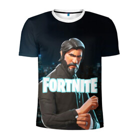 Мужская футболка 3D спортивная с принтом Fortnite The Reaper в Ухте, 100% полиэстер с улучшенными характеристиками | приталенный силуэт, круглая горловина, широкие плечи, сужается к линии бедра | 2019 | armor | armour | cybersport | esport | fortnite | game | john wick | llama | logo | броня | джон уик | игра | киберспорт | лама | симулятор строительства | строительство | фортнайт | черный
