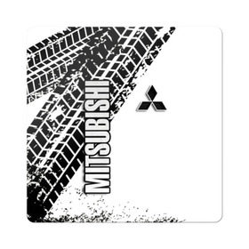 Магнит виниловый Квадрат с принтом Mitsubishi в Ухте, полимерный материал с магнитным слоем | размер 9*9 см, закругленные углы | Тематика изображения на принте: mitsubishi | авто | автомобиль | лого | логотип | митсубиси | митсубиши | текстура