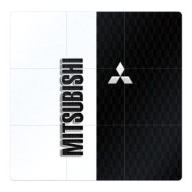 Магнитный плакат 3Х3 с принтом Mitsubishi в Ухте, Полимерный материал с магнитным слоем | 9 деталей размером 9*9 см | Тематика изображения на принте: mitsubishi | авто | автомобиль | лого | логотип | митсубиси | митсубиши | текстура