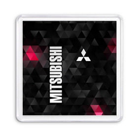 Магнит 55*55 с принтом Mitsubishi в Ухте, Пластик | Размер: 65*65 мм; Размер печати: 55*55 мм | Тематика изображения на принте: mitsubishi | авто | автомобиль | лого | логотип | митсубиси | митсубиши | текстура