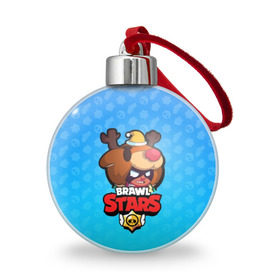 Ёлочный шар с принтом Nita - BRAWL STARS в Ухте, Пластик | Диаметр: 77 мм | Тематика изображения на принте: brawl | bull | colt | crow | el primo | game | games | leon | moba | nita | online | penny | poco | shelly | spike | star | stars | wanted | брав | бравл | браво | звезда | звезды | игра | игры | онлайн | старс