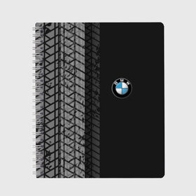 Тетрадь с принтом BMW в Ухте, 100% бумага | 48 листов, плотность листов — 60 г/м2, плотность картонной обложки — 250 г/м2. Листы скреплены сбоку удобной пружинной спиралью. Уголки страниц и обложки скругленные. Цвет линий — светло-серый
 | bmw | авто | автомобиль | бмв | лого | логотип | машина | надпись | текстура