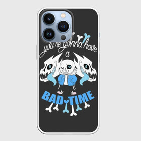 Чехол для iPhone 13 Pro BAD TIME: в Ухте,  |  | animation | chara | comic | dub | flowey | frisk | megalovania | papyrus | sans | undertale comic dub | андертейл | папирус | подземная | санс | сказка