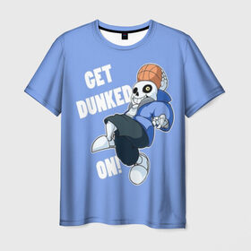 Мужская футболка 3D с принтом GET DUNKED в Ухте, 100% полиэфир | прямой крой, круглый вырез горловины, длина до линии бедер | alphys | animation | asriel | comic dub | comic dubs | deltarune | gaming | toriel | undertale | андертеил | история | подземная | фриск | чай тв | чара