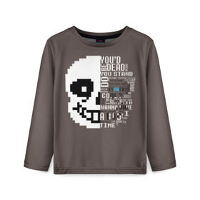 Детский лонгслив 3D с принтом Undertale в Ухте, 100% полиэстер | длинные рукава, круглый вырез горловины, полуприлегающий силуэт
 | alphys | animation | asriel | comic dub | comic dubs | deltarune | gaming | toriel | undertale | андертеил | история | подземная | фриск | чай тв | чара