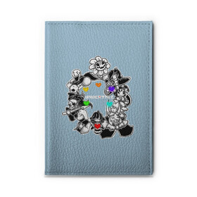 Обложка для автодокументов с принтом Undertale  в Ухте, натуральная кожа |  размер 19,9*13 см; внутри 4 больших “конверта” для документов и один маленький отдел — туда идеально встанут права | alphys | animation | asriel | comic dub | comic dubs | deltarune | gaming | toriel | undertale | андертеил | история | подземная | фриск | чай тв | чара