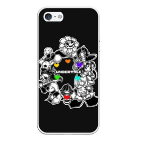 Чехол для iPhone 5/5S матовый Undertale: в Ухте, Силикон | Область печати: задняя сторона чехла, без боковых панелей | animation | chara | comic | dub | flowey | frisk | megalovania | papyrus | sans | undertale comic dub | андертейл | папирус | подземная | санс | сказка
