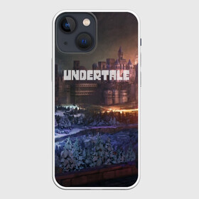 Чехол для iPhone 13 mini с принтом UNDERTALE в Ухте,  |  | game | undertale | азриэль дримурр | альфис | андайн | андертейл | асгор дримурр | добро | дьявол | зло | игра | игры | кости | меттатон | папирус | санс | стрела | ториэль | трезубец | фриск | чара | черный
