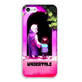 Чехол для iPhone 5/5S матовый UNDERTALE: в Ухте, Силикон | Область печати: задняя сторона чехла, без боковых панелей | game | undertale | азриэль дримурр | альфис | андайн | андертейл | асгор дримурр | добро | дьявол | зло | игра | игры | кости | меттатон | папирус | санс | стрела | ториэль | трезубец | фриск | чара | черный