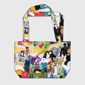 Пляжная сумка 3D Undertale allpic: в Ухте, 100% полиэстер | застегивается на металлическую кнопку; внутренний карман застегивается на молнию. Стенки укреплены специальным мягким материалом, чтобы защитить содержимое от несильных ударов
 | game | undertale | азриэль дримурр | альфис | андайн | андертейл | асгор дримурр | добро | дьявол | зло | игра | игры | кости | меттатон | папирус | санс | стрела | ториэль | трезубец | фриск | чара | черный