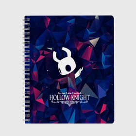 Тетрадь с принтом Hollow Knight в Ухте, 100% бумага | 48 листов, плотность листов — 60 г/м2, плотность картонной обложки — 250 г/м2. Листы скреплены сбоку удобной пружинной спиралью. Уголки страниц и обложки скругленные. Цвет линий — светло-серый
 | hollow knight | детская | для детей | игра | компьютерная игра | королевство | рыцарь | темный рыцарь | холлов кнайт | экшен
