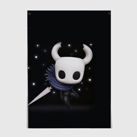 Постер с принтом Hollow Knight в Ухте, 100% бумага
 | бумага, плотность 150 мг. Матовая, но за счет высокого коэффициента гладкости имеет небольшой блеск и дает на свету блики, но в отличии от глянцевой бумаги не покрыта лаком | hollow knight | детская | для детей | игра | компьютерная игра | королевство | рыцарь | темный рыцарь | холлов кнайт | экшен