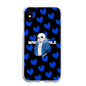 Чехол для iPhone XS Max матовый Undertale: в Ухте, Силикон | Область печати: задняя сторона чехла, без боковых панелей | 3d | pattern | pixel | sans | undertale | абстракция | андертейл | без глаз | игра | надпись | паттерн | пиксель | пикселя | подземная история | сердце | текстура