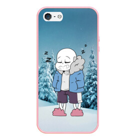 Чехол для iPhone 5/5S матовый Sans Winter: в Ухте, Силикон | Область печати: задняя сторона чехла, без боковых панелей | sans and snow | sans simulator | sans undertale | undertale | undertale 2 | undertale comics | undertale комикс | андертейл | санс | санс undertale | санс и снег | сэнс | ундертэйл