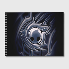 Альбом для рисования с принтом Hollow Knight в Ухте, 100% бумага
 | матовая бумага, плотность 200 мг. | Тематика изображения на принте: 3d | hollow knight | игра | полый рыцарь | холлоу найт