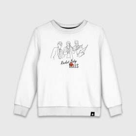 Детский свитшот хлопок с принтом Rocket Baby Dolls в Ухте, 100% хлопок | круглый вырез горловины, эластичные манжеты, пояс и воротник | muse | альтернативный | группа | доминик ховард | крис уолстенхолм | мосе | моус | моусе | муза | музе | музык | мусе | мьюз | мэттью беллами | прогрессивный | рок | симфонический | спейс | спейсрок