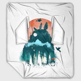 Плед с рукавами с принтом Тоторо в Ухте, 100% полиэстер | Закругленные углы, все края обработаны. Ткань не мнется и не растягивается. Размер 170*145 | anime | forest | meme | my neighbor | protectors | tokyo | totoro | аниме | гибли | иероглиф | манга | миядзаки | мой сосед | стиль | тоторо | фентези | хаяо | япония