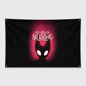 Флаг-баннер с принтом Hollow Knight SILKSONG в Ухте, 100% полиэстер | размер 67 х 109 см, плотность ткани — 95 г/м2; по краям флага есть четыре люверса для крепления | game | games | ghosts | godmaster | hollow | hornet | knight | metroidvania | silksong | zote | гримм | зот | игра | игры | квиррел | найт | песня | полый | призраки | пустой | рыцарь | силксонг | холлоу | хорнет | шелк