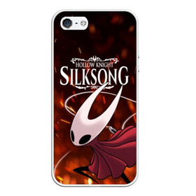 Чехол для iPhone 5/5S матовый Hollow Knight SILKSONG: в Ухте, Силикон | Область печати: задняя сторона чехла, без боковых панелей | game | games | ghosts | godmaster | hollow | hornet | knight | metroidvania | silksong | zote | гримм | зот | игра | игры | квиррел | найт | песня | полый | призраки | пустой | рыцарь | силксонг | холлоу | хорнет | шелк