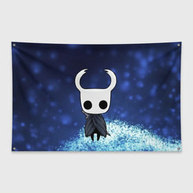 Флаг-баннер с принтом Рыцарь - HOLLOW KNIGHT в Ухте, 100% полиэстер | размер 67 х 109 см, плотность ткани — 95 г/м2; по краям флага есть четыре люверса для крепления | game | games | ghosts | godmaster | hollow | hornet | knight | metroidvania | silksong | zote | гримм | зот | игра | игры | квиррел | найт | песня | полый | призраки | пустой | рыцарь | силксонг | холлоу | хорнет | шелк