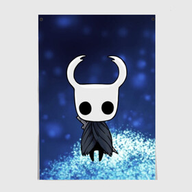 Постер с принтом Рыцарь - HOLLOW KNIGHT в Ухте, 100% бумага
 | бумага, плотность 150 мг. Матовая, но за счет высокого коэффициента гладкости имеет небольшой блеск и дает на свету блики, но в отличии от глянцевой бумаги не покрыта лаком | game | games | ghosts | godmaster | hollow | hornet | knight | metroidvania | silksong | zote | гримм | зот | игра | игры | квиррел | найт | песня | полый | призраки | пустой | рыцарь | силксонг | холлоу | хорнет | шелк