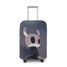 Чехол для чемодана 3D с принтом Рыцарь - HOLLOW KNIGHT в Ухте, 86% полиэфир, 14% спандекс | двустороннее нанесение принта, прорези для ручек и колес | game | games | ghosts | godmaster | hollow | hornet | knight | metroidvania | silksong | zote | гримм | зот | игра | игры | квиррел | найт | песня | полый | призраки | пустой | рыцарь | силксонг | холлоу | хорнет | шелк