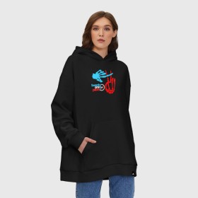 Худи SuperOversize хлопок с принтом TWENTY ONE PILOTS (TOP) в Ухте, 70% хлопок, 30% полиэстер, мягкий начес внутри | карман-кенгуру, эластичная резинка на манжетах и по нижней кромке, двухслойный капюшон
 | 21 pilots | 21p | bandito | blurryface | chlorine | joshua | music | ned | rock | top | trench | twenty one pilots | tyler | бандито | группа | музыка | нэд | рок | тренч