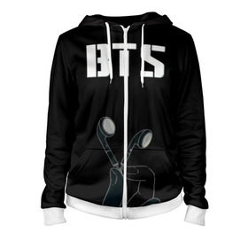 Женская толстовка 3D на молнии BTS(наушники в руке): в Ухте, 100% полиэстер | длина до линии бедра, манжеты и пояс оформлены мягкой тканевой резинкой, двухслойный капюшон со шнурком для регулировки, спереди молния, по бокам два кармана | bangtan boys | beyond the scene | bts | бтс | группа | музыка | песни | южнокорейский бойбенд