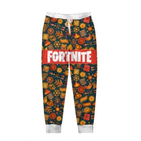 Мужские брюки 3D с принтом FORTNITE AFRICA в Ухте, 100% полиэстер | манжеты по низу, эластичный пояс регулируется шнурком, по бокам два кармана без застежек, внутренняя часть кармана из мелкой сетки | 