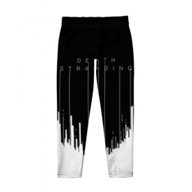 Детские леггинсы 3D с принтом DEATH STRANDING в Ухте, полиэстер 85%, спандекс 15% | эластичный пояс, зауженный крой | Тематика изображения на принте: bridges | death stranding | fragile express | games | kojima | kojima productions | logo | ludens | игры | кодзима | лого | люденс