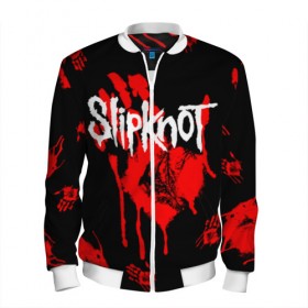 Мужской бомбер 3D с принтом Slipknot (1) в Ухте, 100% полиэстер | застегивается на молнию, по бокам два кармана без застежек, по низу бомбера и на воротнике - эластичная резинка | horror | music | not | rock | slipk | slipknot | кровь | музыка | рок | слипкнот | ужасы