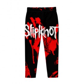 Детские леггинсы 3D с принтом Slipknot (1) в Ухте, полиэстер 85%, спандекс 15% | эластичный пояс, зауженный крой | Тематика изображения на принте: horror | music | not | rock | slipk | slipknot | кровь | музыка | рок | слипкнот | ужасы