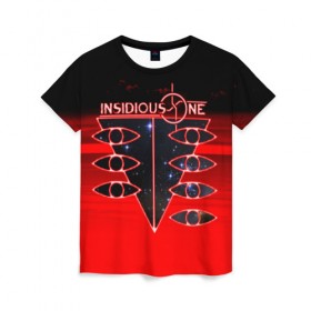 Женская футболка 3D с принтом Красный океан в Ухте, 100% полиэфир ( синтетическое хлопкоподобное полотно) | прямой крой, круглый вырез горловины, длина до линии бедер | evangelion | insidious one | metal | nge | евангелион