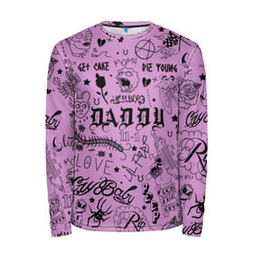 Мужской лонгслив 3D с принтом Lil Peep Tattoo в Ухте, 100% полиэстер | длинные рукава, круглый вырез горловины, полуприлегающий силуэт | Тематика изображения на принте: come over when youre sober | cry baby | emo | hip hop | lil | lil peep | lil pip | lill pip | new school | tattoo | xxxtentacion | лил пип | реп | рэп | татуировки | татухи | хип хоп | хипхоп