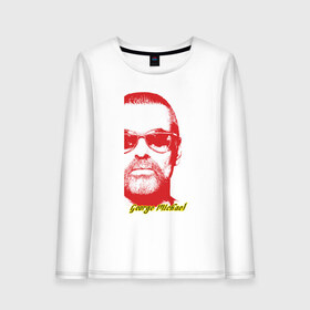 Женский лонгслив хлопок с принтом Джордж Майкл в Ухте, 100% хлопок |  | британский | композитор | певец | поэт