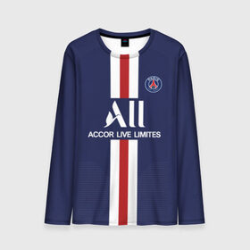 Мужской лонгслив 3D Neymar Home 19-20: в Ухте, 100% полиэстер | длинные рукава, круглый вырез горловины, полуприлегающий силуэт | champions league | france | mbappe | neymar | psg | лига чемпионов | мбаппе | неймар | париж | псж | франция | чемпион