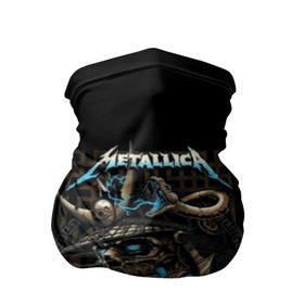 Бандана-труба 3D с принтом Metallica в Ухте, 100% полиэстер, ткань с особыми свойствами — Activecool | плотность 150‒180 г/м2; хорошо тянется, но сохраняет форму | 