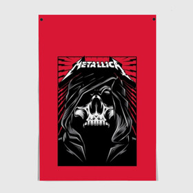 Постер с принтом Metallica в Ухте, 100% бумага
 | бумага, плотность 150 мг. Матовая, но за счет высокого коэффициента гладкости имеет небольшой блеск и дает на свету блики, но в отличии от глянцевой бумаги не покрыта лаком | metallica | группа | метал | металлика | музыка | песни | рок