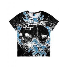 Детская футболка 3D с принтом Rammstein в Ухте, 100% гипоаллергенный полиэфир | прямой крой, круглый вырез горловины, длина до линии бедер, чуть спущенное плечо, ткань немного тянется | Тематика изображения на принте: du hast | heavy | herzeleid | metal | mutter | rammstein | reise | rosenrot | sehnsucht | till lindemann | группа | метал | рамштайн | рок | тилль линдеманн | хард