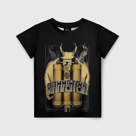 Детская футболка 3D с принтом Rammstein в Ухте, 100% гипоаллергенный полиэфир | прямой крой, круглый вырез горловины, длина до линии бедер, чуть спущенное плечо, ткань немного тянется | Тематика изображения на принте: rammstein | till lindemann | берлин | германия | металл | музыка | рамштайн | тилль линдеманн