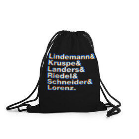 Рюкзак-мешок 3D с принтом Rammstein в Ухте, 100% полиэстер | плотность ткани — 200 г/м2, размер — 35 х 45 см; лямки — толстые шнурки, застежка на шнуровке, без карманов и подкладки | rammstein | till lindemann | берлин | германия | металл | музыка | рамштайн | тилль линдеманн