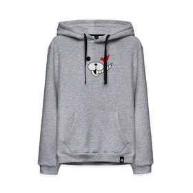 Мужская толстовка с принтом MONOKUMA в Ухте, френч-терри, мягкий теплый начес внутри (100% хлопок) | карман-кенгуру, эластичные манжеты и нижняя кромка, капюшон с подкладом и шнурком | Тематика изображения на принте: anime | bear | black  white | danganronpa | kurokuma | monodam | monokuma | monomi | monotaro | pink | rabbit | school | shirokuma | аниме | главарь | мoноми | монокума | черно белый | школа