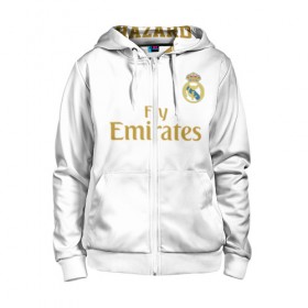 Детская толстовка 3D на молнии с принтом Азар Реал Мадрид 2019 в Ухте, 100% полиэстер |  манжеты и пояс оформлены широкой мягкой резинкой, двухслойный капюшон со шнурком для регулировки, спереди карманы и застежка-молния
 | 